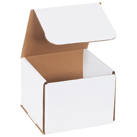 Bsc Preferred 5 x 5 x 4'' White Corrugated Mailers, 50PK BUY00026229
